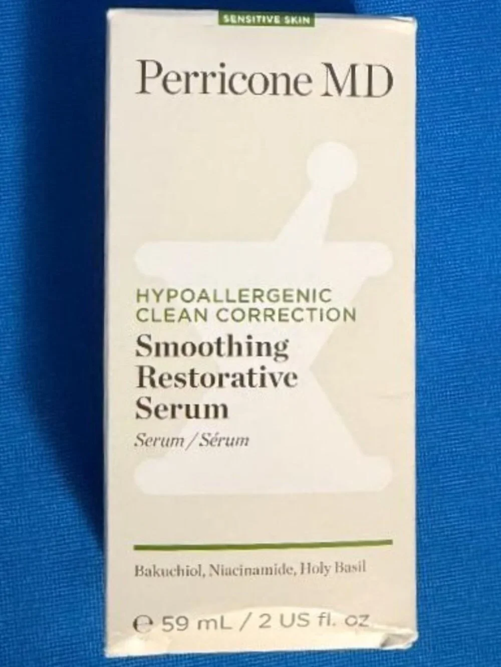NEW PERRICONE MD SMOOTHING RESTORATIVE SERUM / HYPOALLERGENIC CLEAN CORRECTION
